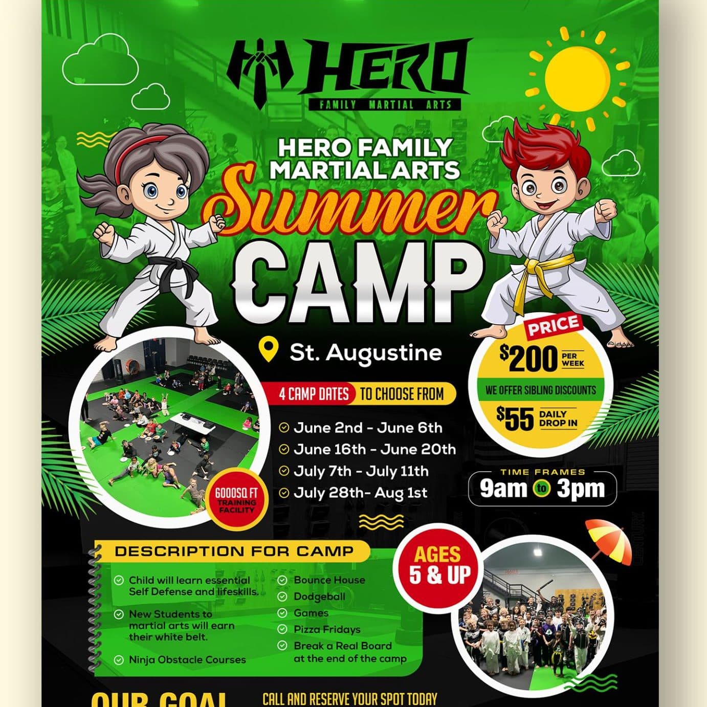Hero Family Martial Arts Summer Camp
