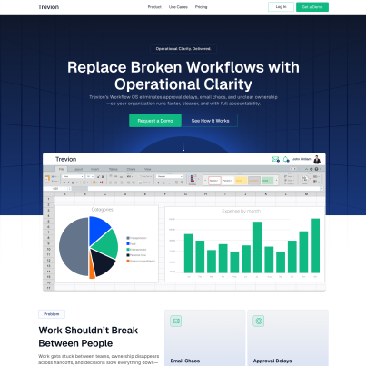 Trevion SaaS Landing Page