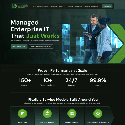 Wobbit Managed IT Services Landing Page- 1