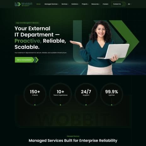 Wobbit Managed IT Services Homepage- 2