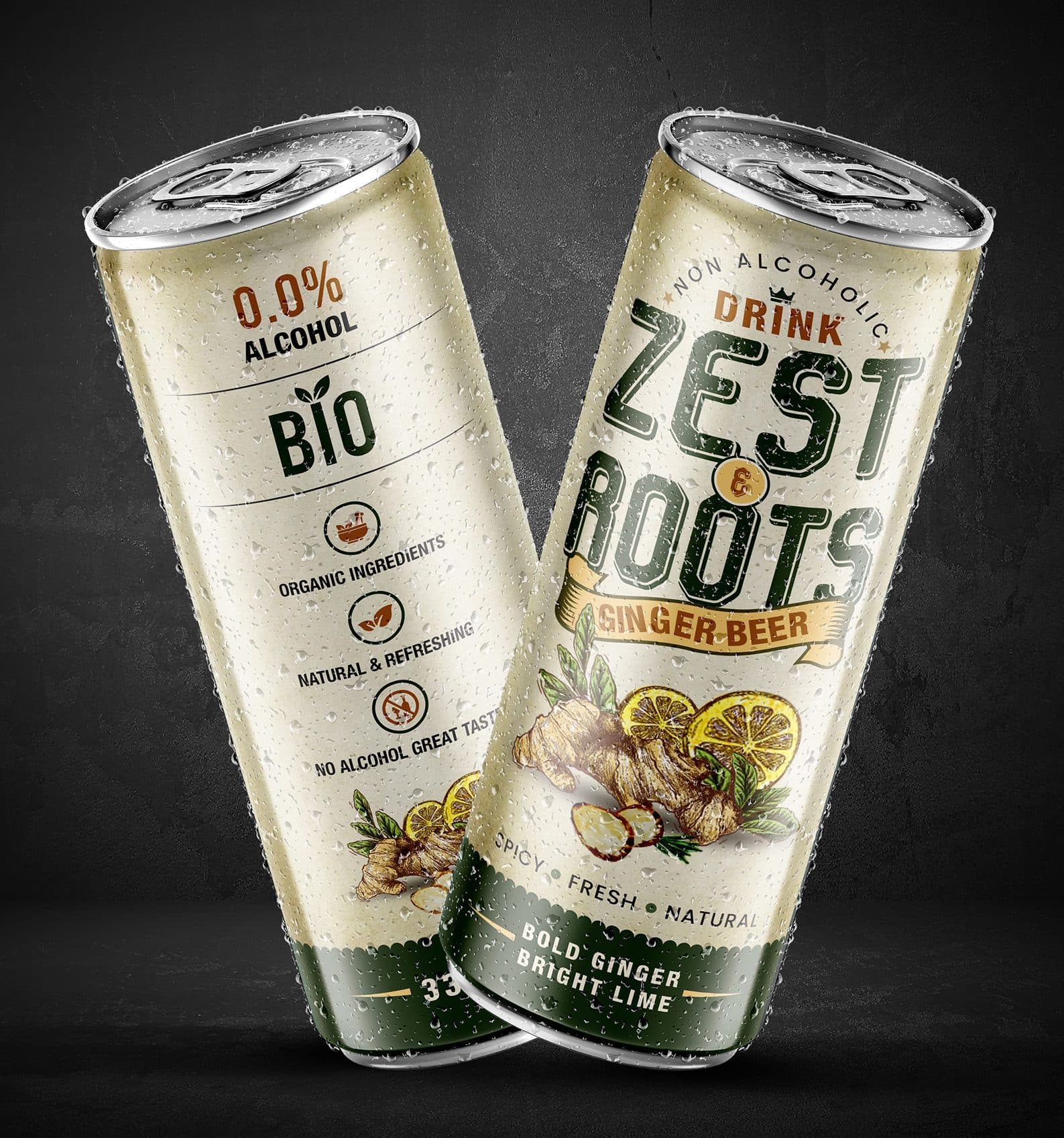 “Zest & Roots” Artisanal Ginger Beer