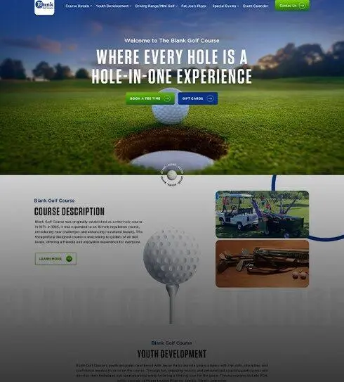 Blank Golf Course