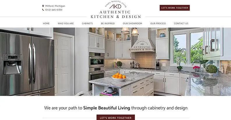 Website designs for Authentic kitchen designs