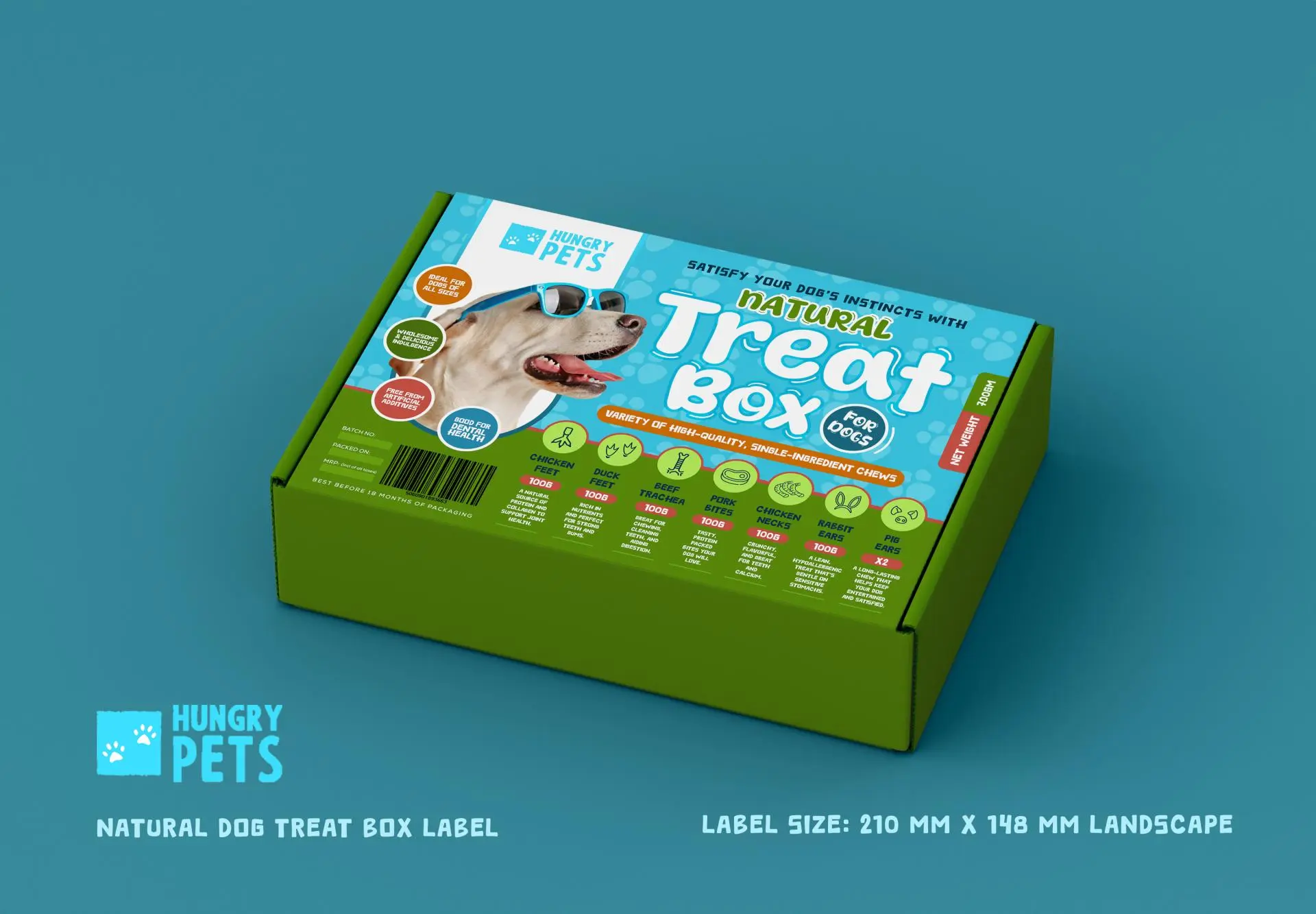 Hungry Pets Natural Treat Box
